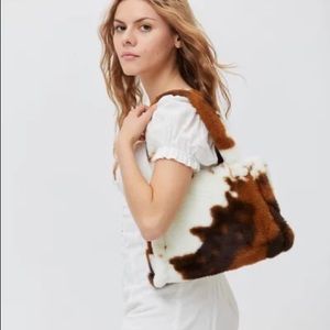 Urban Outfitters Cowhide Faux Fur Tote